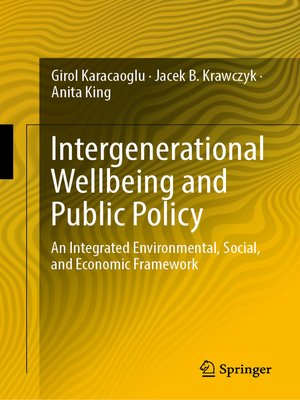 cover image of Intergenerational Wellbeing and Public Policy
